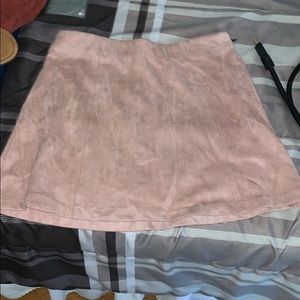Forever 21 Pink suede mini skirt